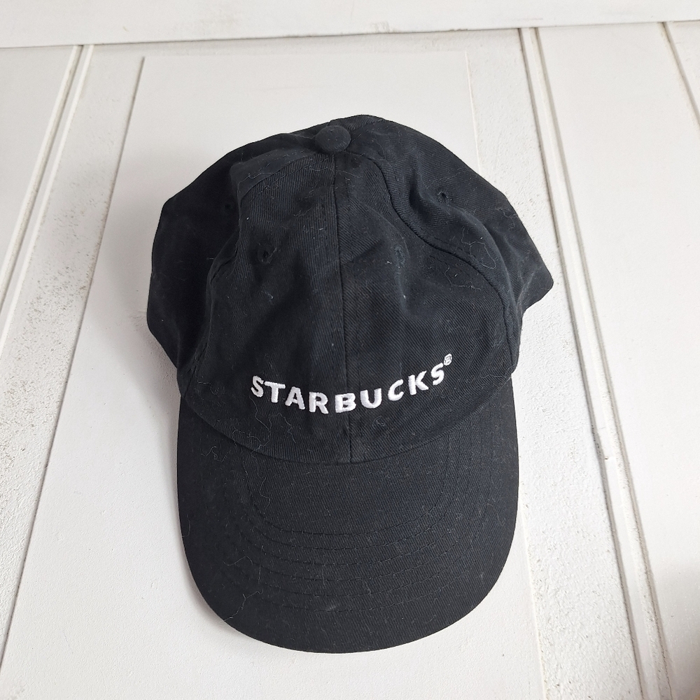 Starbucks Black Cap White Letters Exclusively Made for Starbucks Corp. Unisex - Picture 10 of 11
